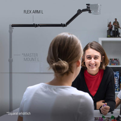 Elgato Flex Arm L, hochwertiger 4-gliedriger Gelenkarm für einfaches Befestigen und Anpassen von Bel