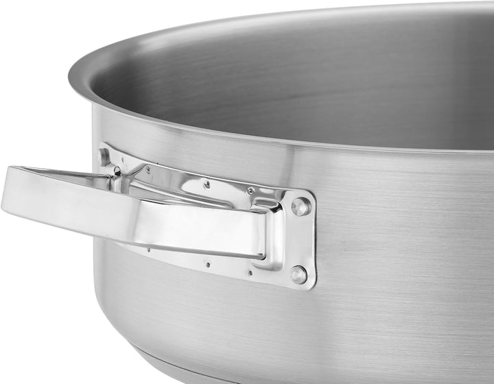 TECHNICA Topf Induktion 11,2 l – Kochtopf Gross ⌀360 mm aus Edelstahl mit Deckel – Kapselboden – Für