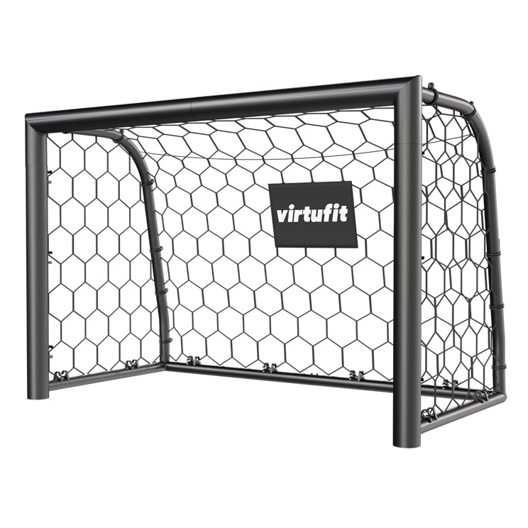 VirtuFit Fussballtor Premium – Heavy Duty Fussballtor 120 × 80 × 60 cm – Robustes Garten-Tor mit wet