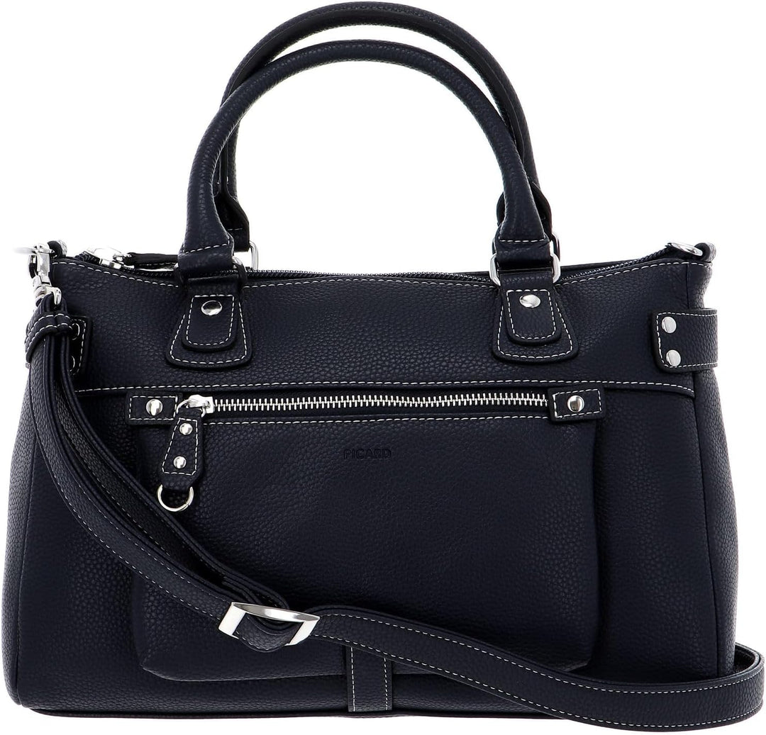 Picard Synthetik Shopper Loire Weiblich Alltag Breite 21 cm Höhe 0,5 cm Länge 34 cm Blau (Ozean), Bl