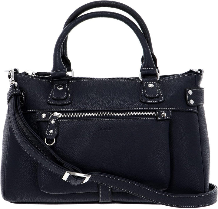 Picard Synthetik Shopper Loire Weiblich Alltag Breite 21 cm Höhe 0,5 cm Länge 34 cm Blau (Ozean), Bl