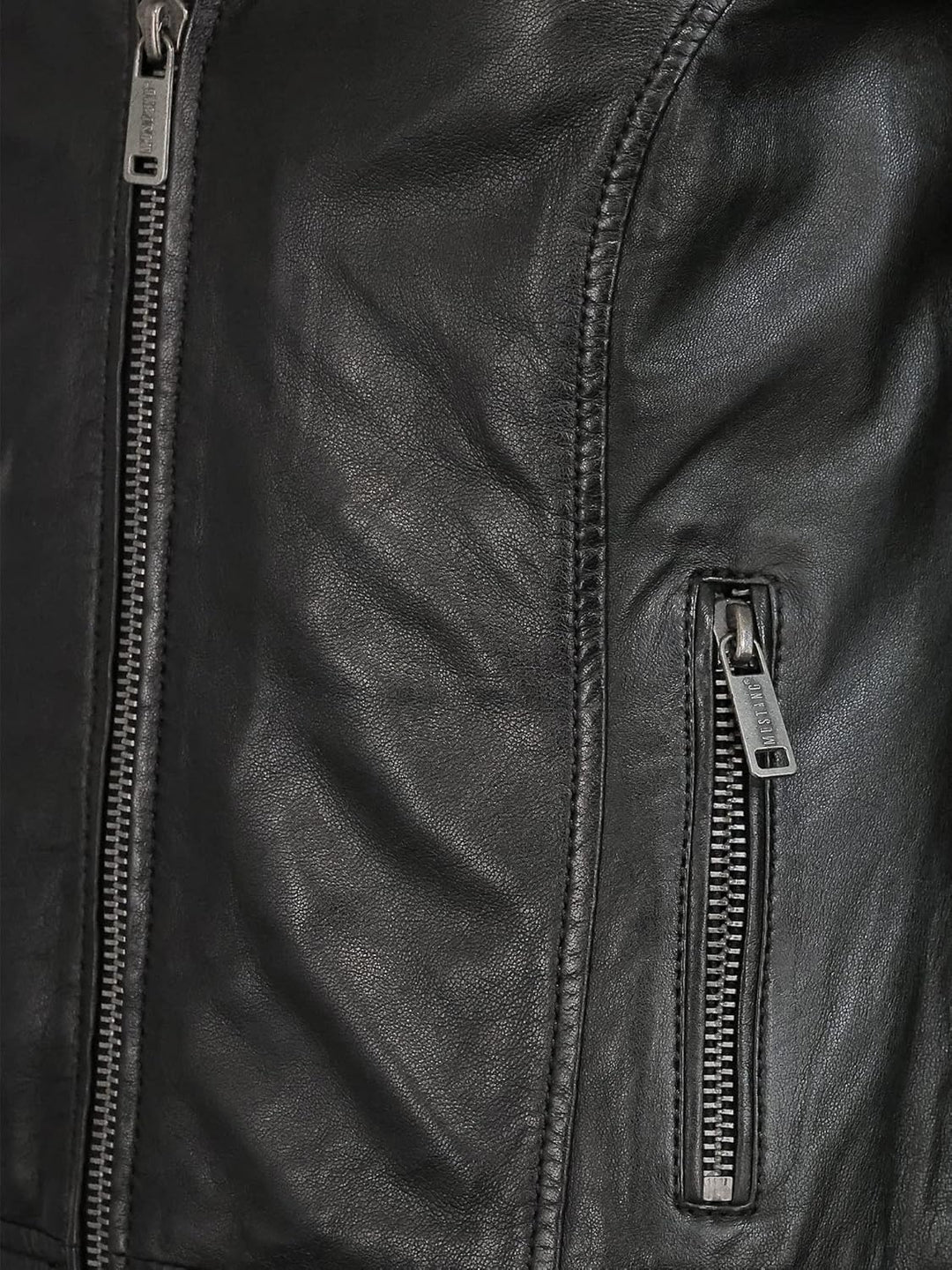 MUSTANG Damen Lederjacke 31022111 S Schwarz, S Schwarz