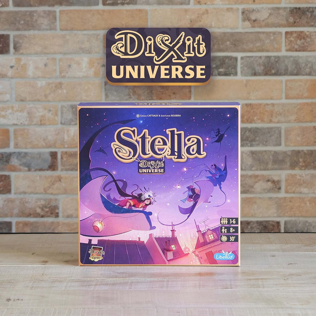 Asmodee - Stern: Dixit Universe, Brettspiel der Fantasie und Fantasie, 3-6 Spieler, 8+ Jahre, italie