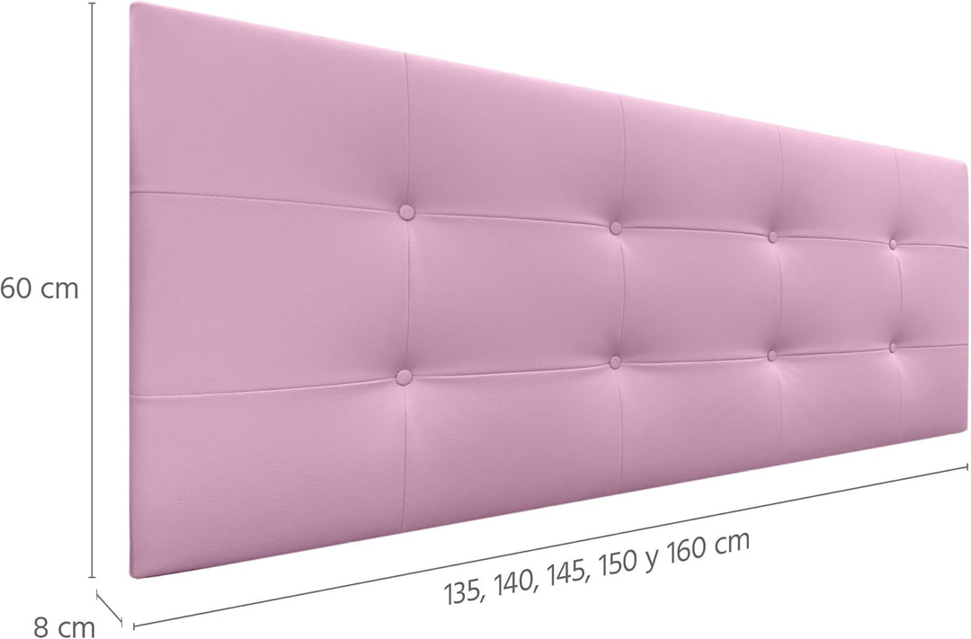 DHOME Kopfteil, gepolstertes Bett Kopfteil 8cm dick. Gepolstertes Kopfteil ACUALINE Stoff und Kunstl