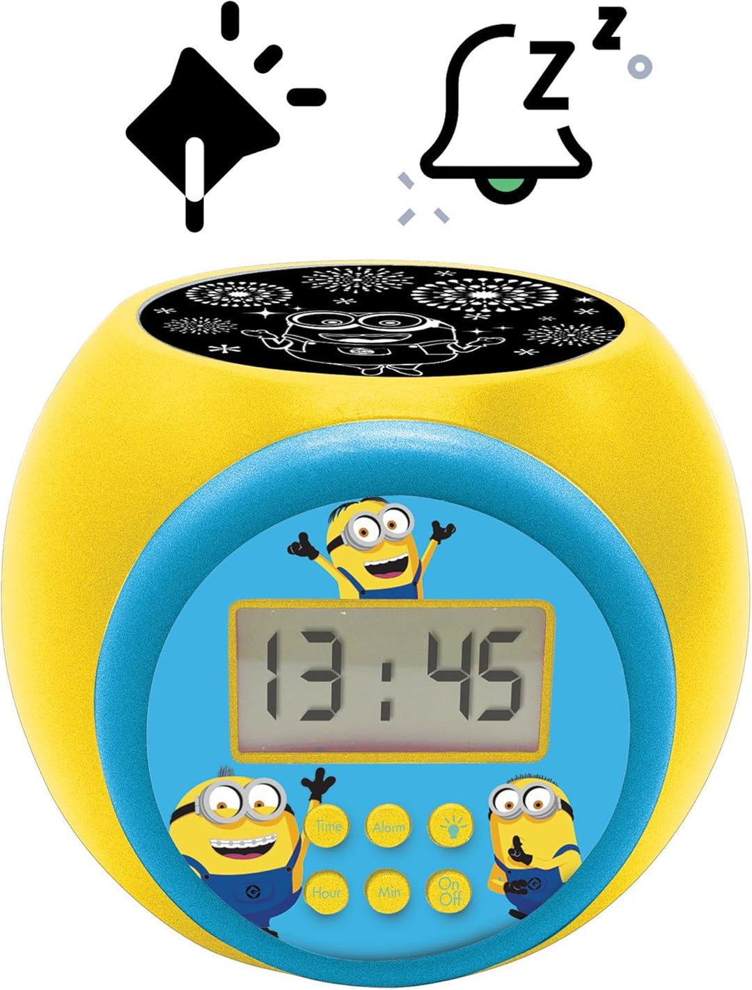 Lexibook, Ich - Einfach unverbesserlich Minions, Projektionswecker mit Schlummerfunktion und Weckfun