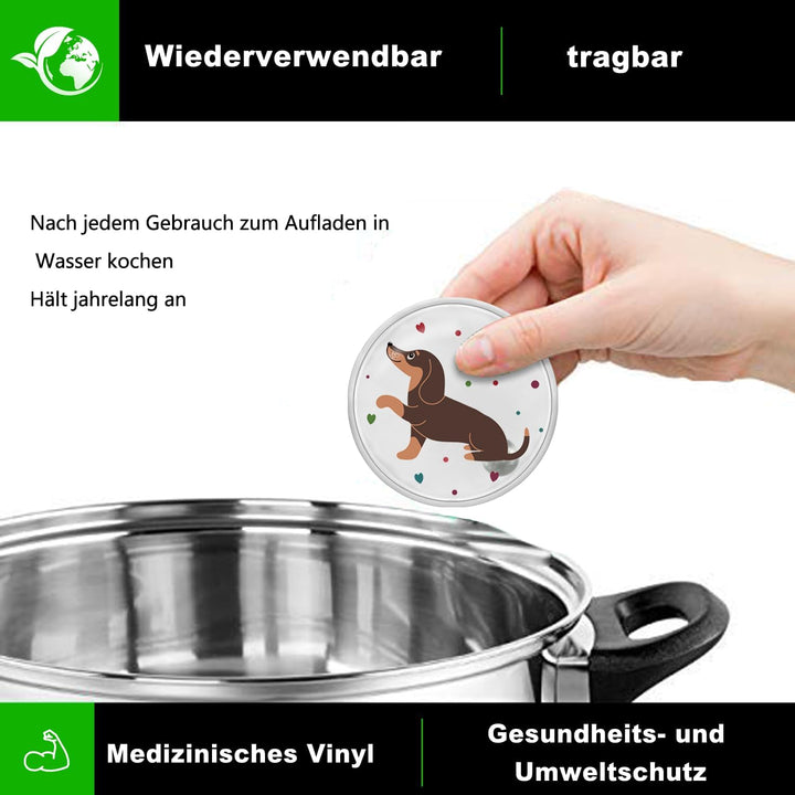 Hook Handwärmer Taschenwärmer Dackel Wiederverwendbar, 6er-Set Handwärmer Knick Taschenwärmer Weihna