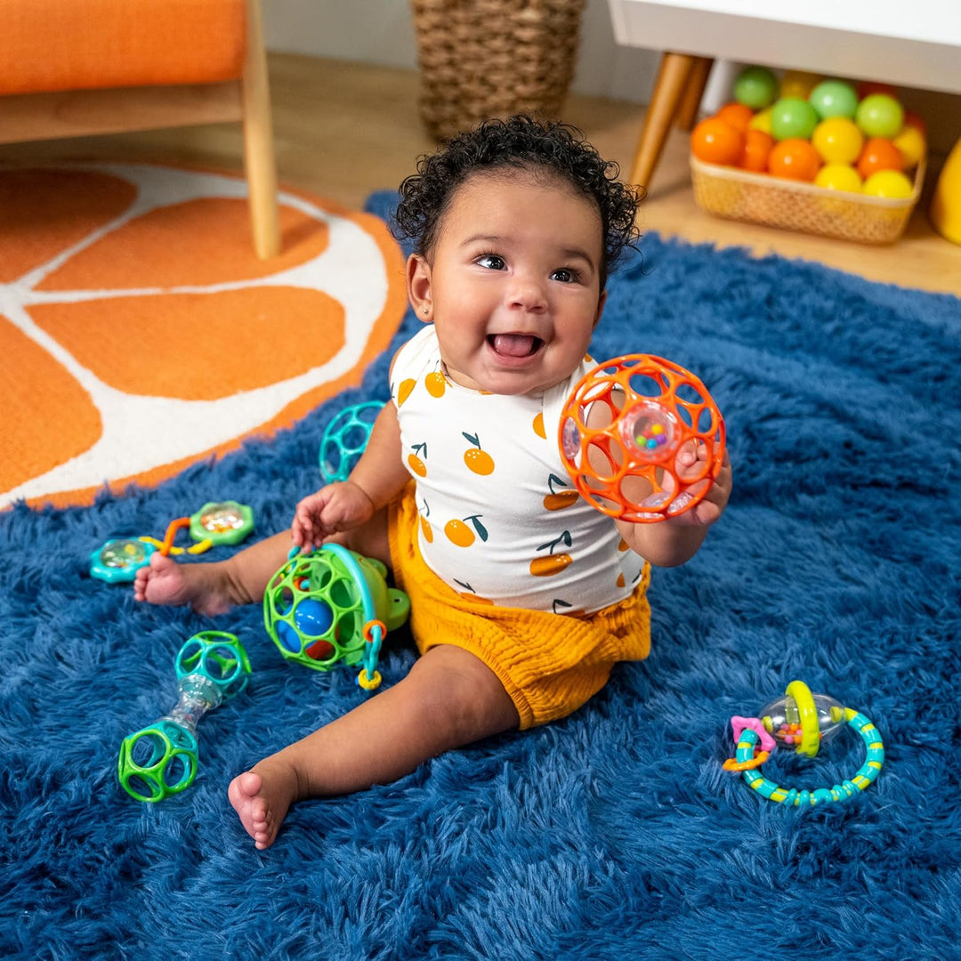 Bright Starts, Little Shakers 6 Stück Geschenk-Set - BPA-freie, leicht zu greifende Baby-Rasseln und