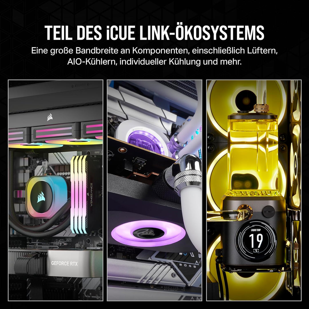 Corsair iCUE LINK System-Hub – Verbindet bis zu 14 iCUE LINK-Geräte – Reduziert Kabelgewirr – Innova