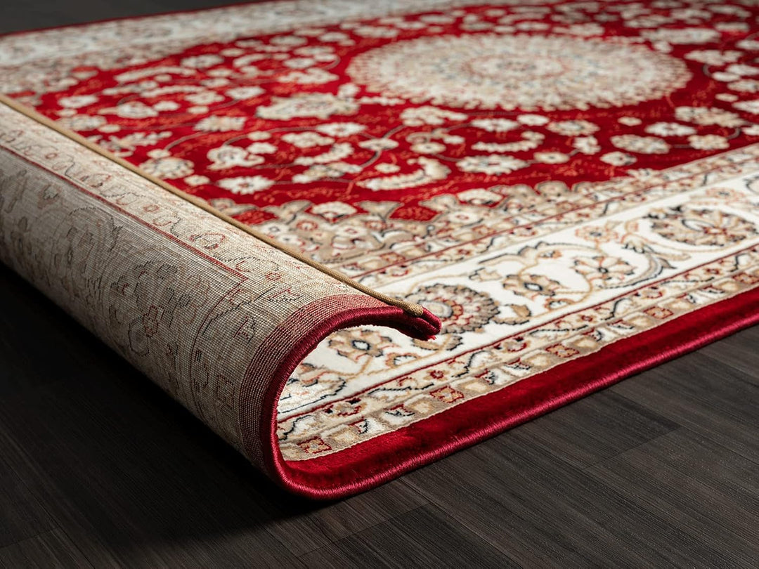 the carpet Elegant orientalischer Teppich Wohnzimmer, weicher & pflegeleichter Kurzflor Wohnzimmerte