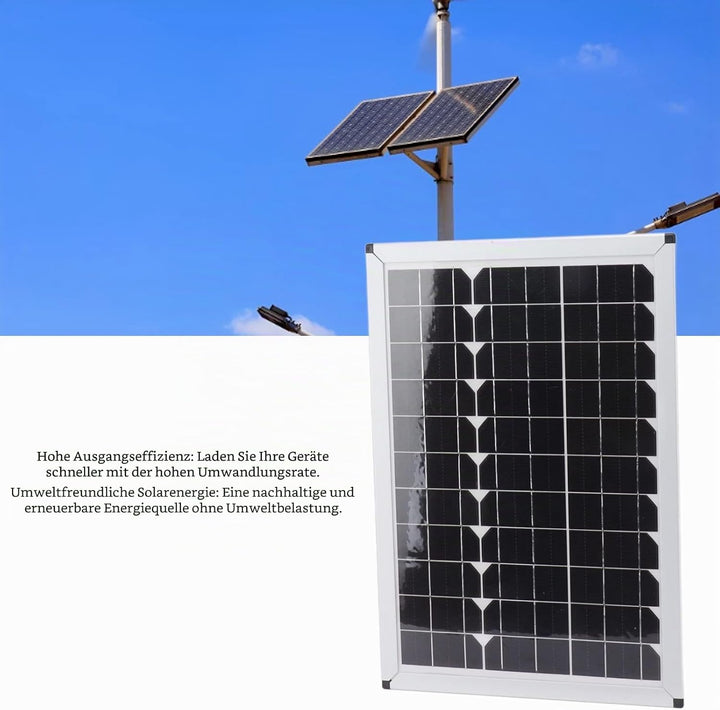 100W Solar Panel Kit E mit 20A 12 V 24 V Controller für das Camping des Autos