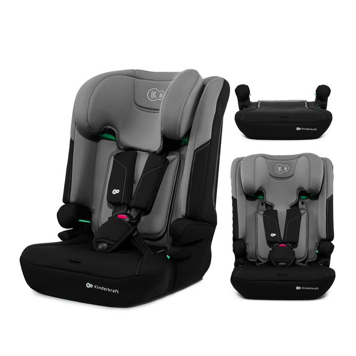 Kinderkraft I-COMFY, Autositz, Für Kinder, Reguliert (76-150cm), Verstellbare Rückenlehne, 5-Punkt-S