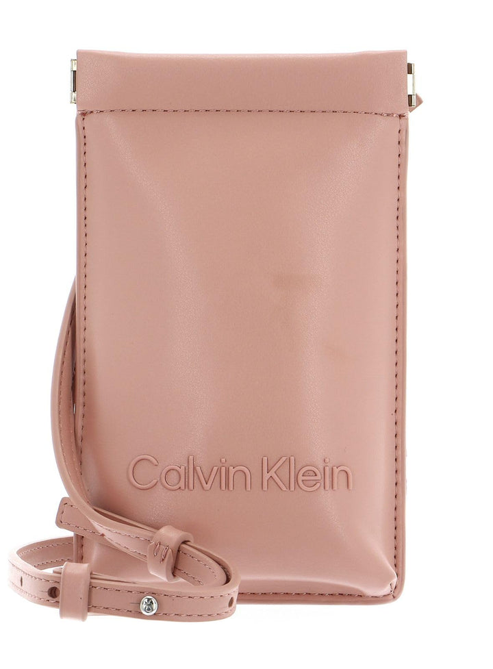 Calvin Klein Damen Ck Set Phone Crossbody Geldbörsen, Café au Lait