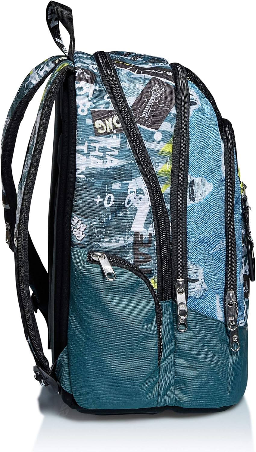 Seven Rucksack, Backpack für Schule, Uni & Freizeit, Geräumige Schultasche für Teenager, Mädchen, Ju