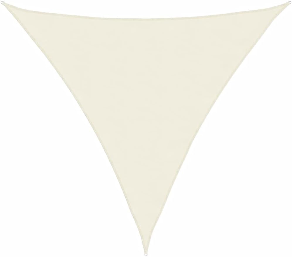 vidaXL Sonnensegel Dreieckig 5x5x5m Creme Garten Sonnenschutz Beschattung 5 x 5 x 5 m Creme, 5 x 5 x