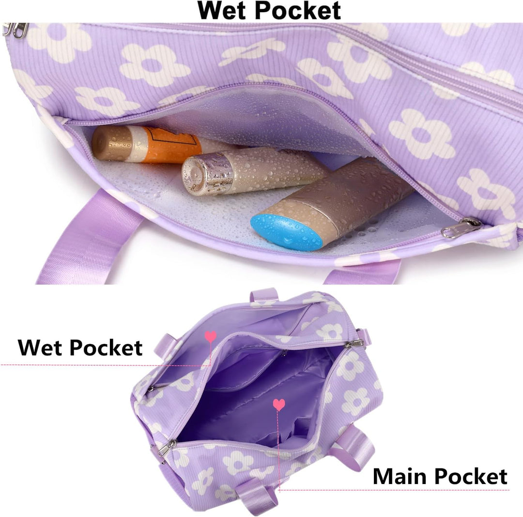 Sporttasche Kinder Mädchen Tanztasche Kinder Balletttasche Corduroy Handtasche Geschenk für Mädchen