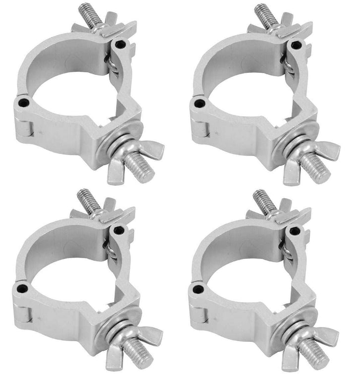 4 x Eurolite TPC-10 Half Coupler 30 mm breit Scheinwerferhaken Theaterhaken Schelle Montagehaken für