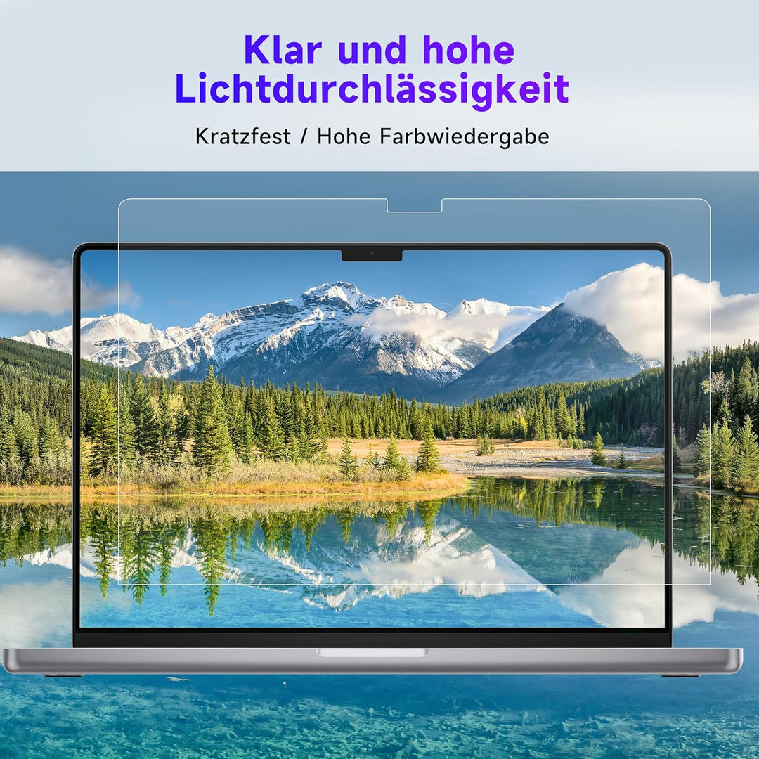 IPROKKO 2 Pack Blaulichtfilter Displayschutzfolie für MacBook Pro 16 Zoll (2024-2021, M4/M3/M2/M1) B