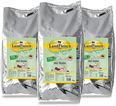Landfleisch Dog Softbrocken mit Huhn, 1er Pack (1 x 15 kg)