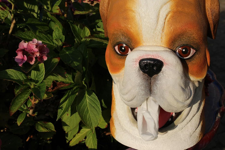 Rotary Hero Bulldogge Taschentuchbox Taschentuchspender Kosmetiktücher Box - Badezimmer Deko - 21x16