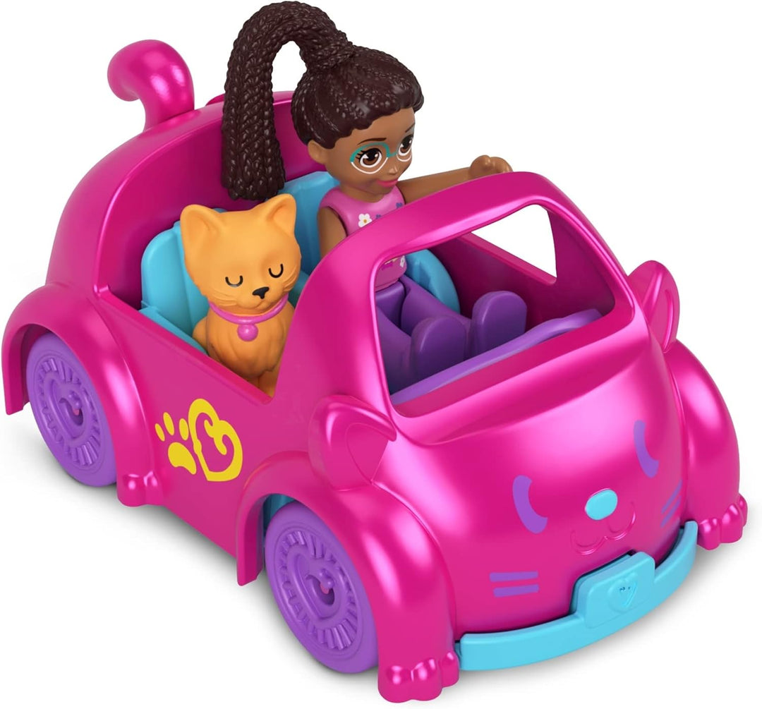 Polly Pocket Pollyville Autko Kotek [FIGURKA]