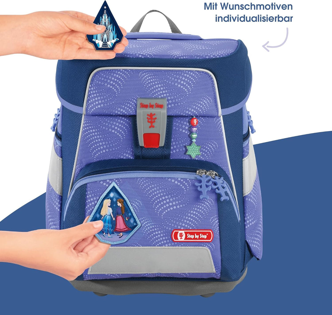 Step by Step Schulranzen-Set Space, Ice Princess, 5-teilig, lila, Prinzessin-Design, ergonomischer T