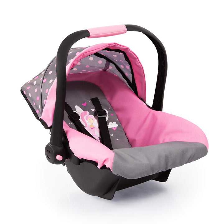 Bayer Design 67966AA Puppenautositz EasyGo, Puppensitz, Puppenzubehör, mit Gurt, Dach, verstellbarem