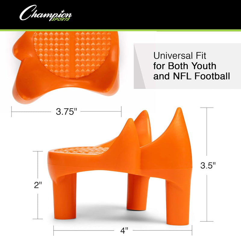 Champion Sports Football 2 Inch Sidewinder Soccer Style Kicking Tee Designed