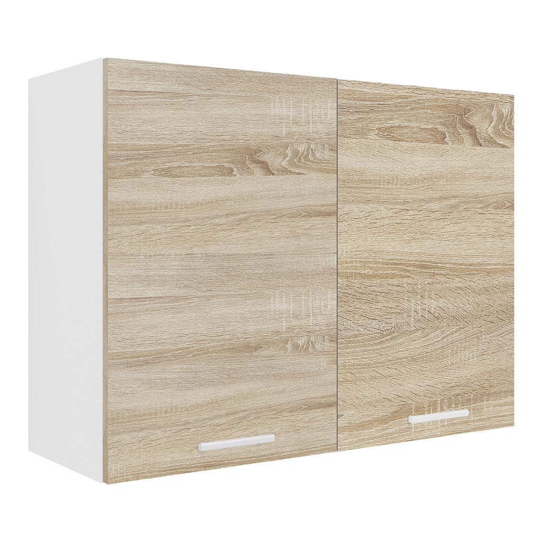 VCM Küchenschrank hängend | Masse ca. H. 60 x B. 80 x T. 31 cm | Hängeschrank mit Zwei Fächern | Küc