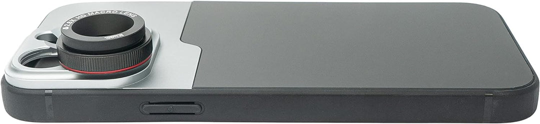 SYSTEM-S Makro Linse 2.8X HD Filter mit Hülle in Schwarz für iPhone 13 Pro Max