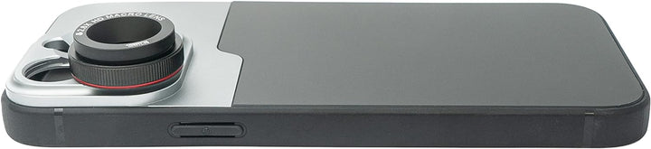 SYSTEM-S Makro Linse 2.8X HD Filter mit Hülle in Schwarz für iPhone 13 Pro Max