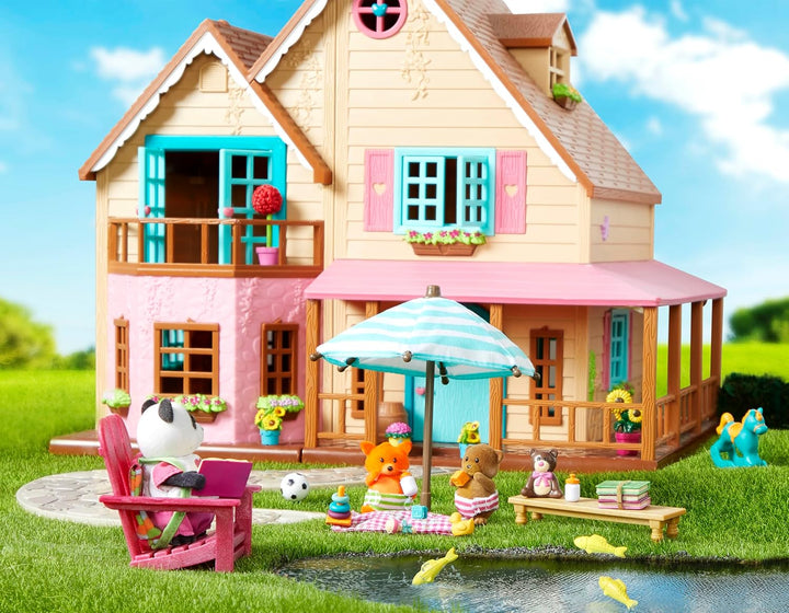 Li'l Woodzeez - Wohnzimmer & Kinderzimmer Set - Miniatur-Möbel - Puppenmöbel - Spielhaus-Zubehör - S