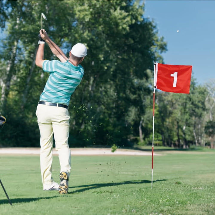 Mini Golf Fahnenstangen, Miniatur Golfflaggenstab Zum Üben Von Puttingen Flaggen Hof Golfnadel Lochb