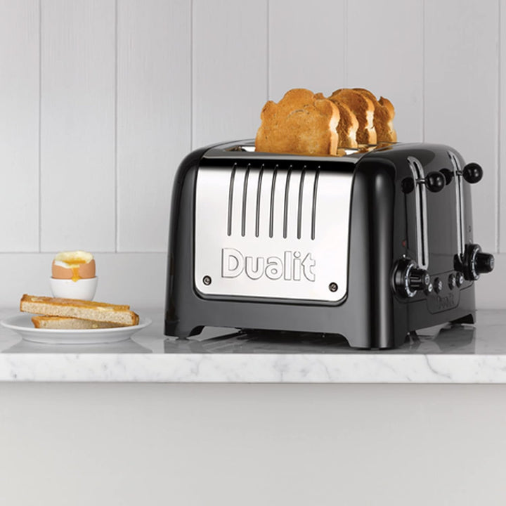 Dualit 46225 4 Scheiben Lite Toaster gloss, schwarz (black)