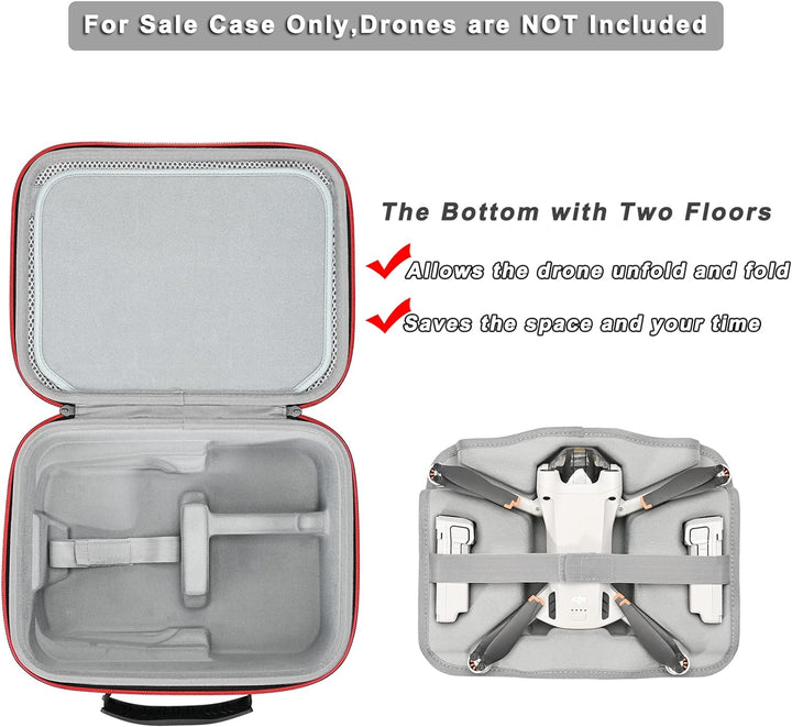 RLSOCO Tasche für DJI Mini 3/DJI Mini 3 Pro - passend für Mini 3/Mini 3 Pro Zubehör: RC-N1/ RC Contr