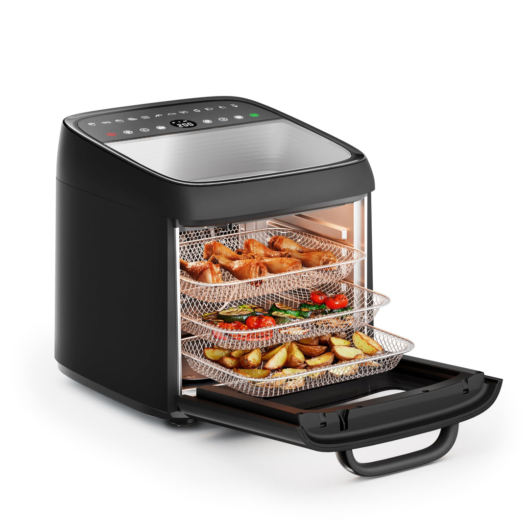 Princess Heissluftfritteuse Backofen Vision, 12,6 L Kapazität, 1800 W Leistung, Multifunktionales Ga