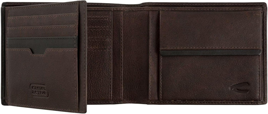 camel active Osaka Herren Geldbörse RFID Querformat Leder Mittelgross M Brown, M Brown
