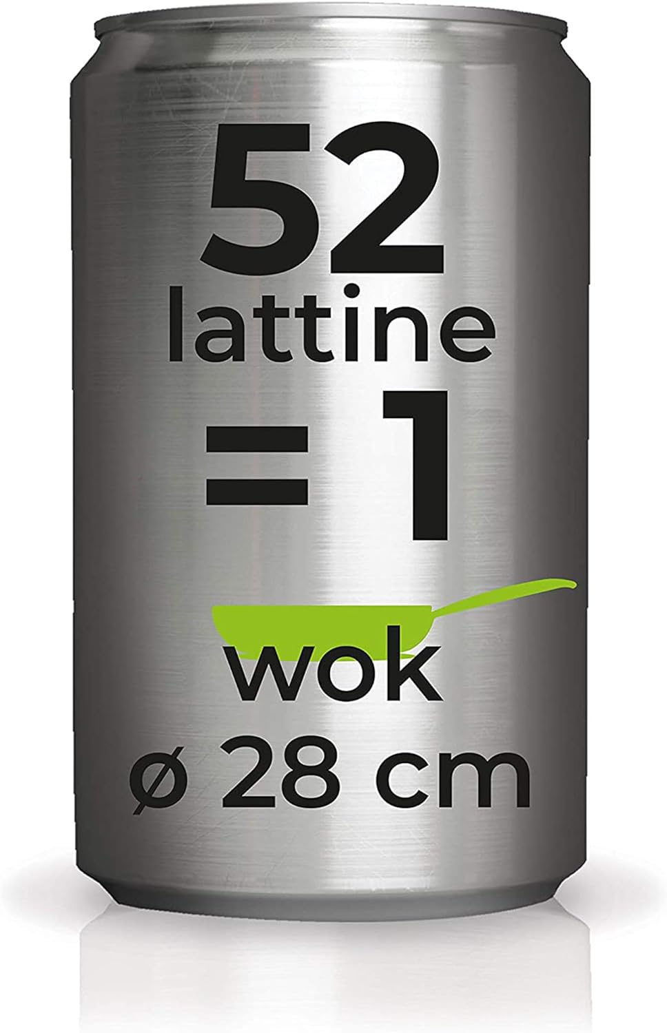 Moneta Recy Wok Recyched Dose, 3,5 Liter, Aluminium