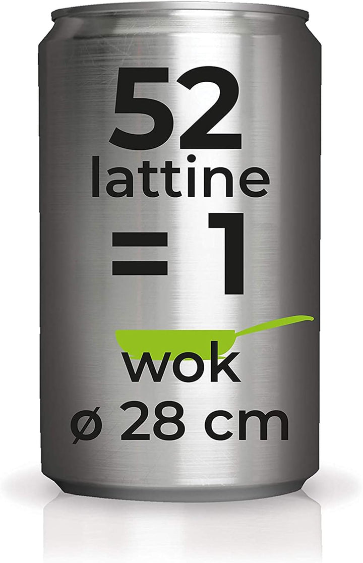 Moneta Recy Wok Recyched Dose, 3,5 Liter, Aluminium