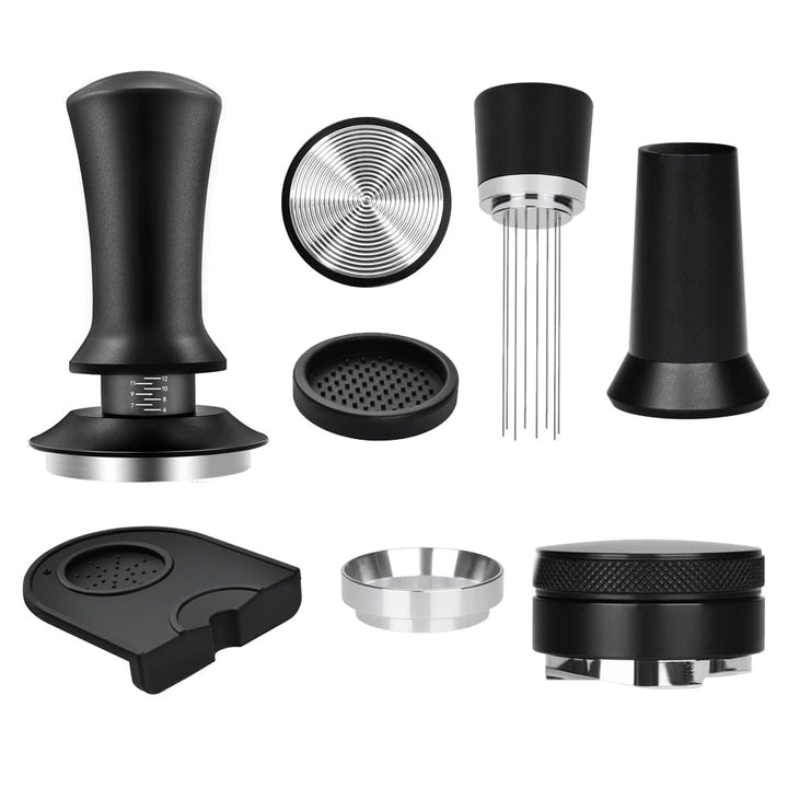 51mm Kaffee Tamper aus 304 Edelstahl Espresso Nadel Kaffeestampfer Kaffeestempel WDT Tool inkl. Tamp