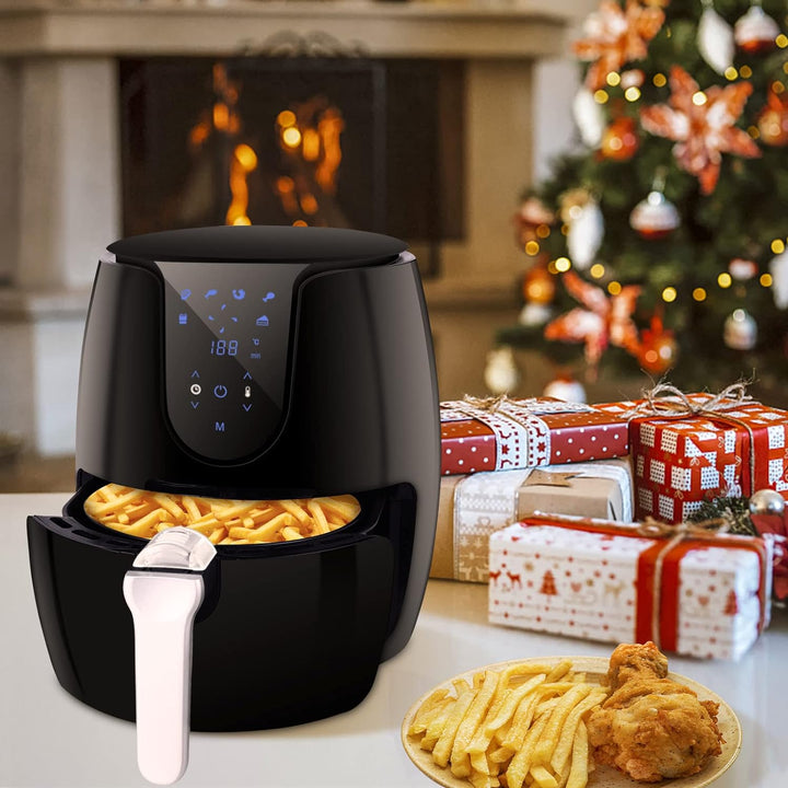 Heissluftfritteuse Airfryer Heissluftfriteuse mit 6 Verschiedenen Kochprogrammen Heissluftfritteuse