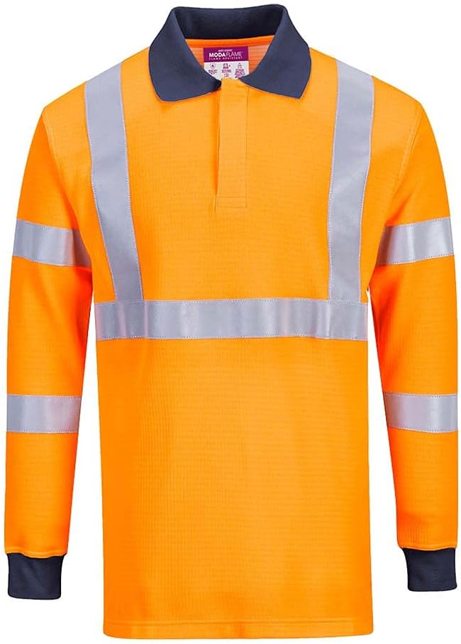 Portwest Flammhemmendes RIS Polo-Shirt, Grösse: XXXL, Farbe: Orange, FR76ORRXXXL