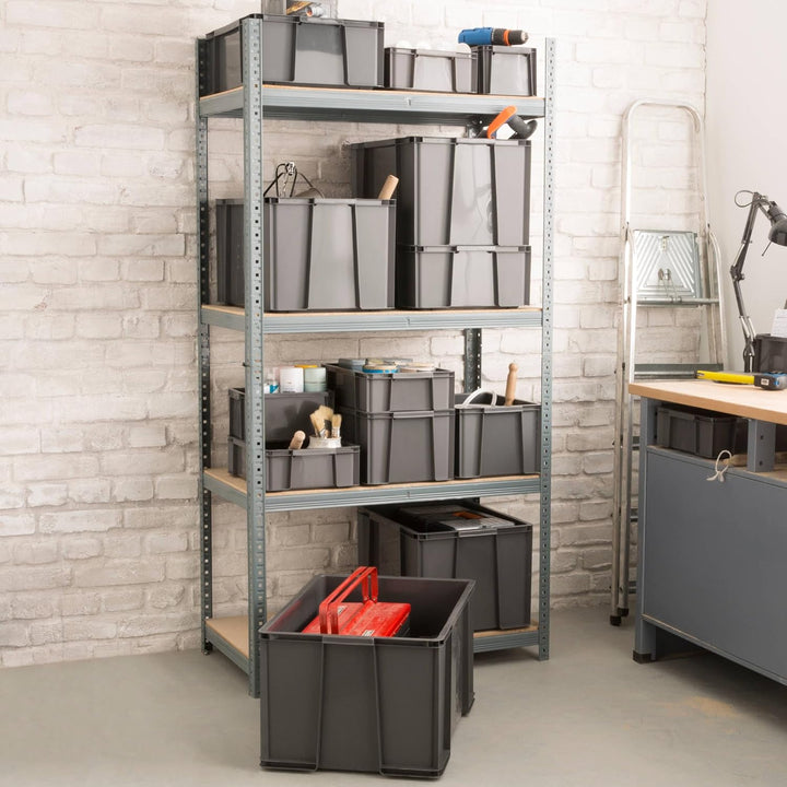 Sundis 3er set MASTER BOX, 17L - Modular und stapelbar - Anthrazitgrau SET 3X17L, SET 3X17L