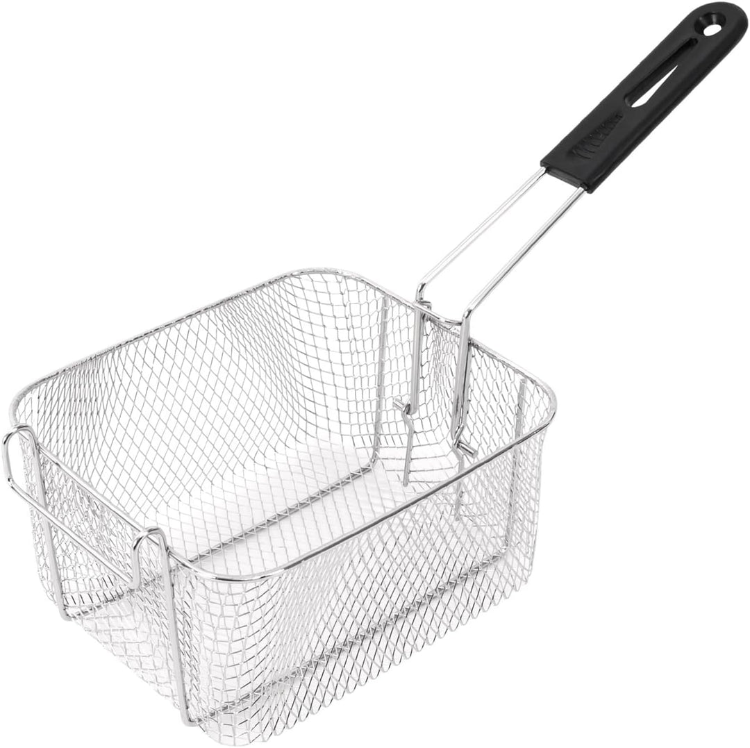 Fritteuse 6 L 2,5 kW 60-200°C für Restaurant Küche Edelstahl Silber EF-81