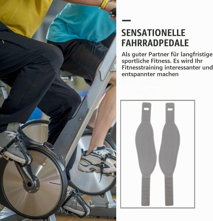 1paar Verstellbare Fahrradpedalriemen Aus Strapazierfähigem Material Für Heimtrainer Universelle Fus