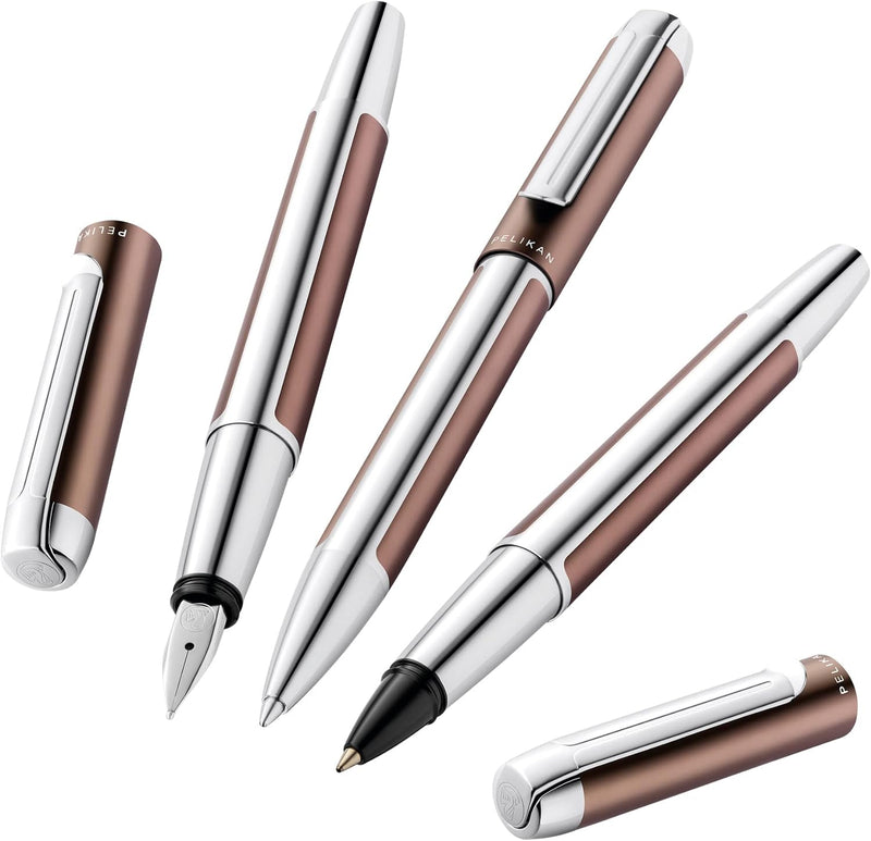 Pelikan Kugelschreiber Pura K40, Mokka, hochwertiger Drehkugelschreiber im Geschenk-Etui, 822817