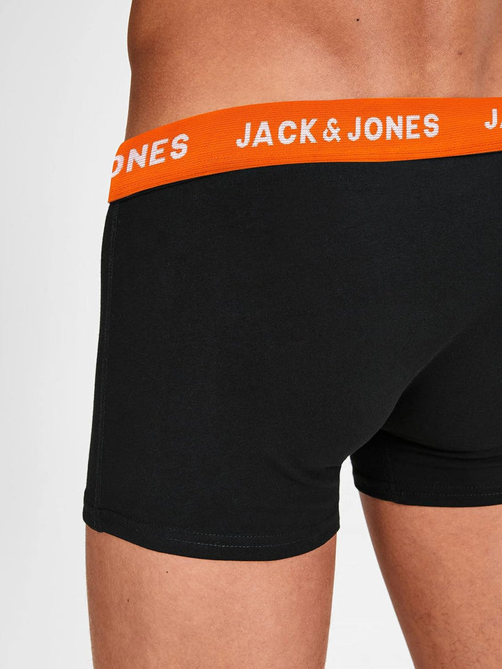 JACK &amp; JONES Male Shorts 5er-Pack Herrenunterwäsche in Grösse XS–XXL S Schwarz (Black/Detail: 2 Whit