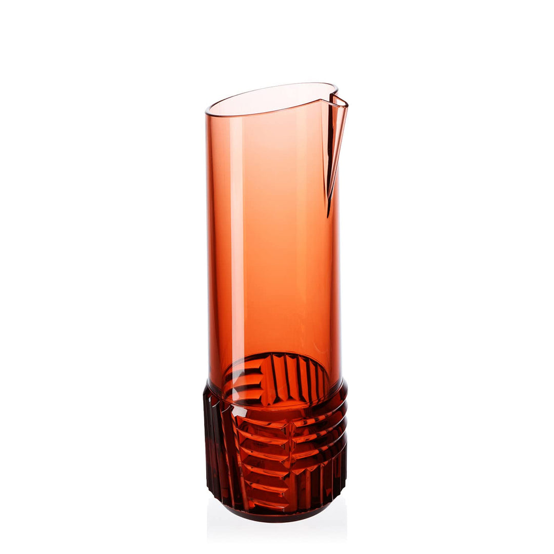 Kartell Trama Karaffe, Thermoplastisches Technopolymer, Rosa, 30,5 x 10 cm Caraffa Rosato, Caraffa R