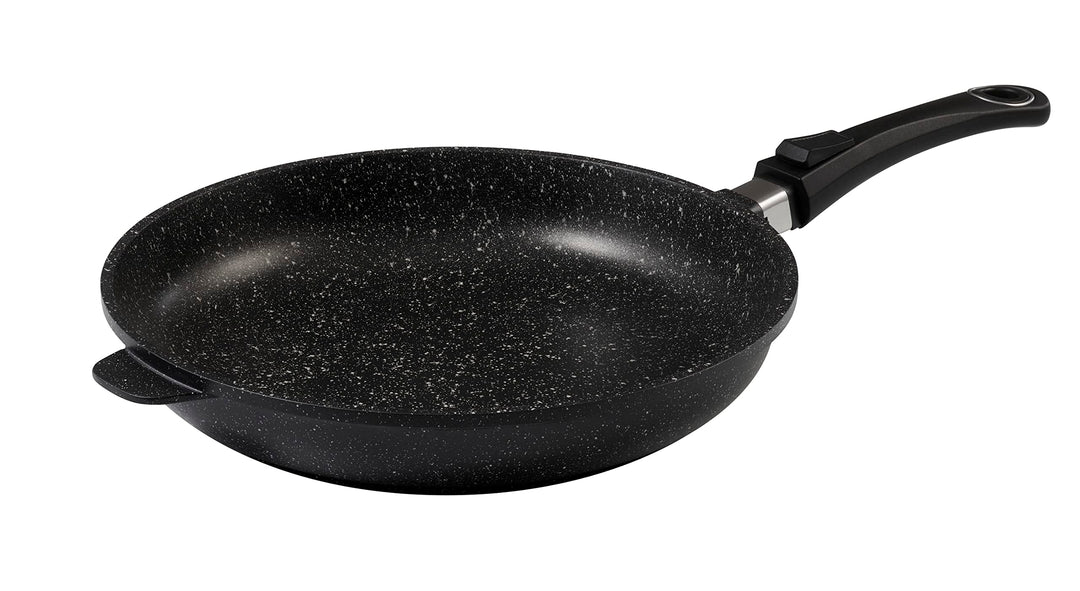 Pradel Excellence 52410M Bratpfanne in Stein-Optik für alle Herdarten, inklusive Induktion 32 cm, 32