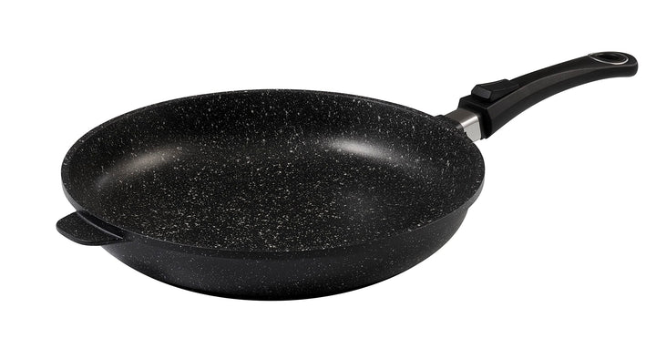 Pradel Excellence 52410M Bratpfanne in Stein-Optik für alle Herdarten, inklusive Induktion 32 cm, 32