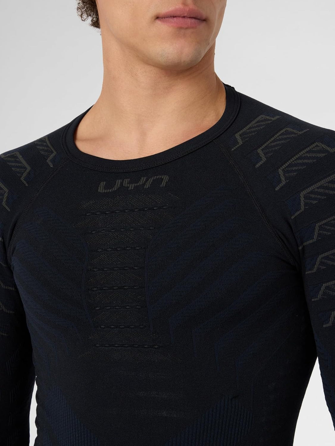 UYN Herren Resilyon Langarmshirt, Black/Anthracite, S/M